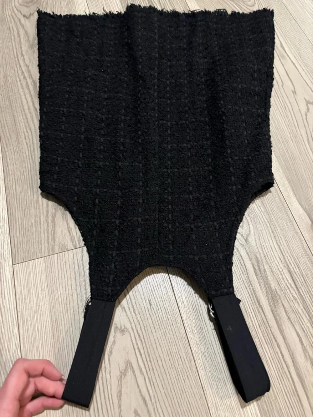 Zara Girls Textured Pinafore Dress Size 8